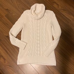 Long Cable Knit Sweater